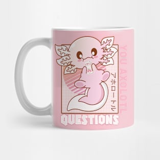 Kawaii Axolotl Strawberry Milk Shake Carton Japanese Anime Mug